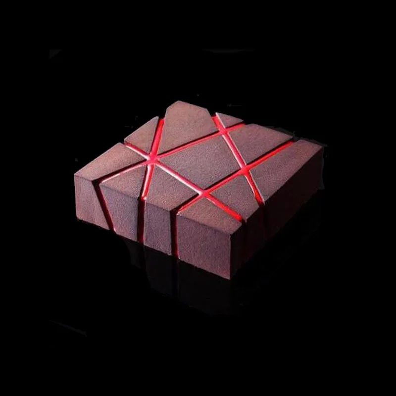 HEARTMOVE Silicone 3D Geometric Square Peak Wave Mold Cake Decorating Baking Tool For Chocolate Mousse Chiffon Moulds Pastry Art | Дом и сад