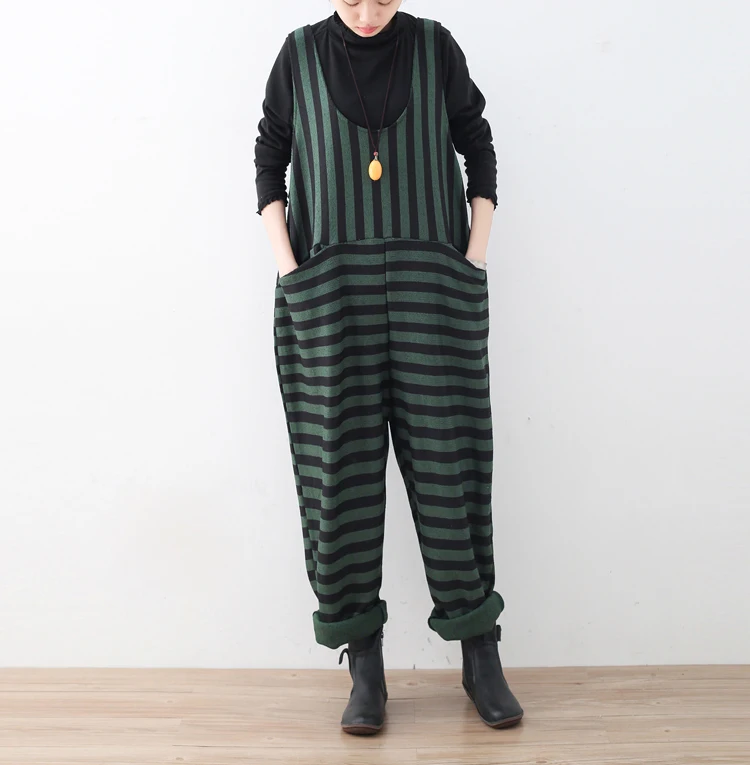 Женские вязаные комбинезоны с открытой спиной повседневные винтажные Свободные