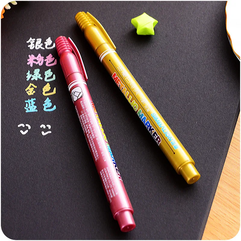 5 шт. металлик Цвет ручкой отметки для компакт-дисков стеклокерамика