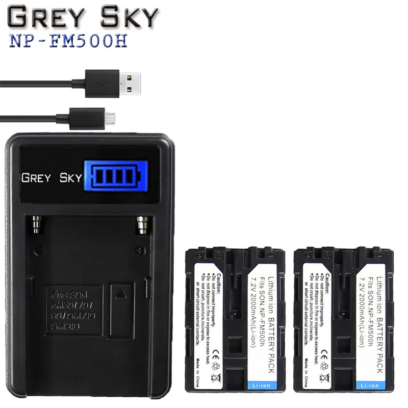 Charger and 2battery Аккумулятор NP-FM500H NP FM500H для sony Alpha A58 DSLR-A350A300/A350/A450/A500/A550/A560/A580/A700/A99/A850 SLT-A57 - Цвет: Charger and 2battery