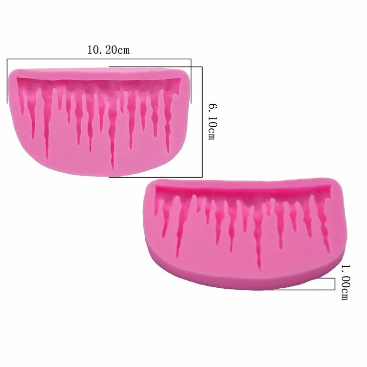 Free Shipping Icicle Shape Cake Decorating Tool DIY Chocolate Mold Silicone Gumpaste Baking | Дом и сад
