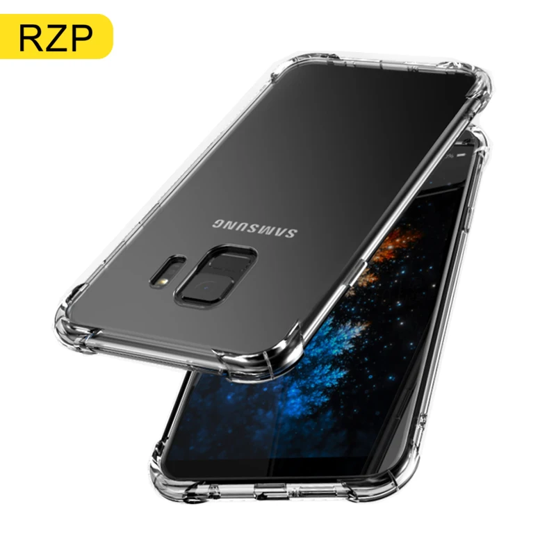 RZP 3D прозрачный чехол для телефона Samsung Galaxy S8 S9 10 20 Plus Note 8 9 задняя крышка + Мягкий