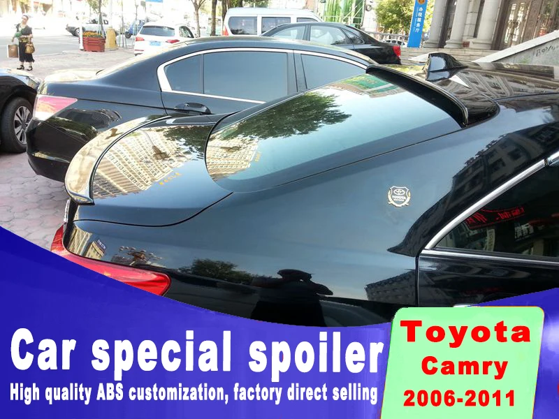 Для toyota Camry 2006 до 2011 модель спойлер Высокое качество ABS автомобиля заднего крыла Спойлеры для серебристого белого черного праймера краска спойлер