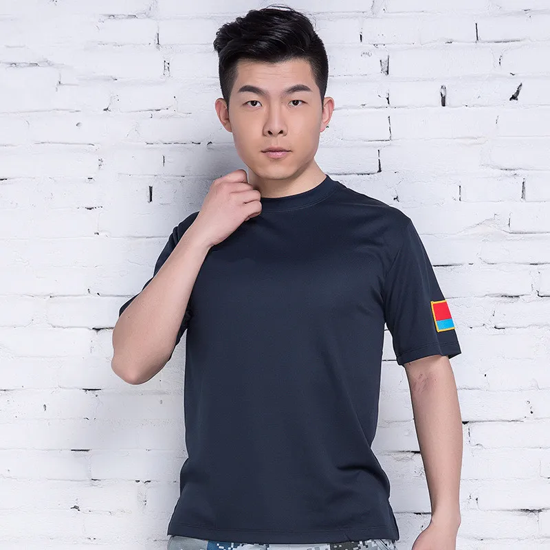 Мужская футболка в стиле милитари Pilots армейская с круглым вырезом летняя