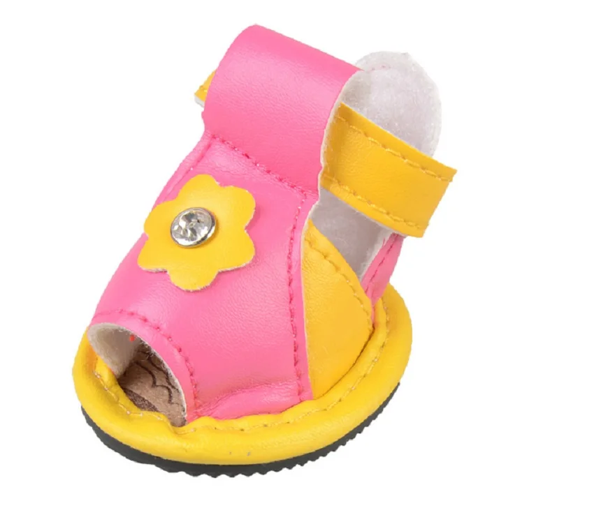 H79 Новинка 4 шт./лот обувь для домашних питомцев собак и кошек летняя дышащая