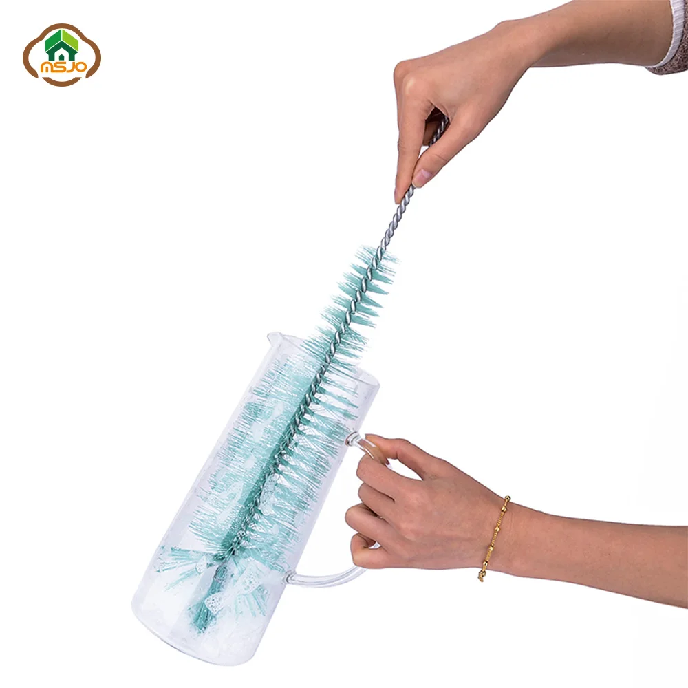 MSJO Cleaning Brush Bottle Wine Glass Cleaner Washer Beer Long Nylon Clean Drink Kitchen Accessories|Чистящие щетки| |