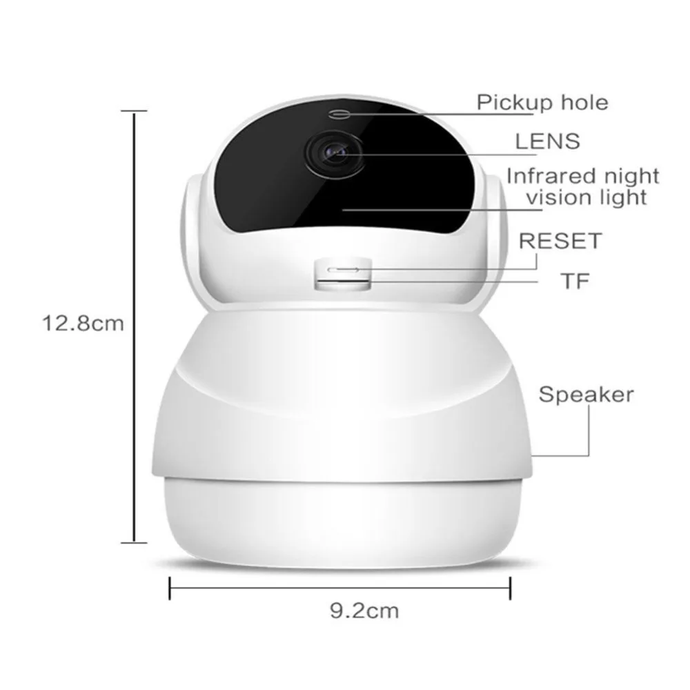 МООЛ Высокое качество HD 1080P WiFi IP домашняя камера безопасности двухсторонняя
