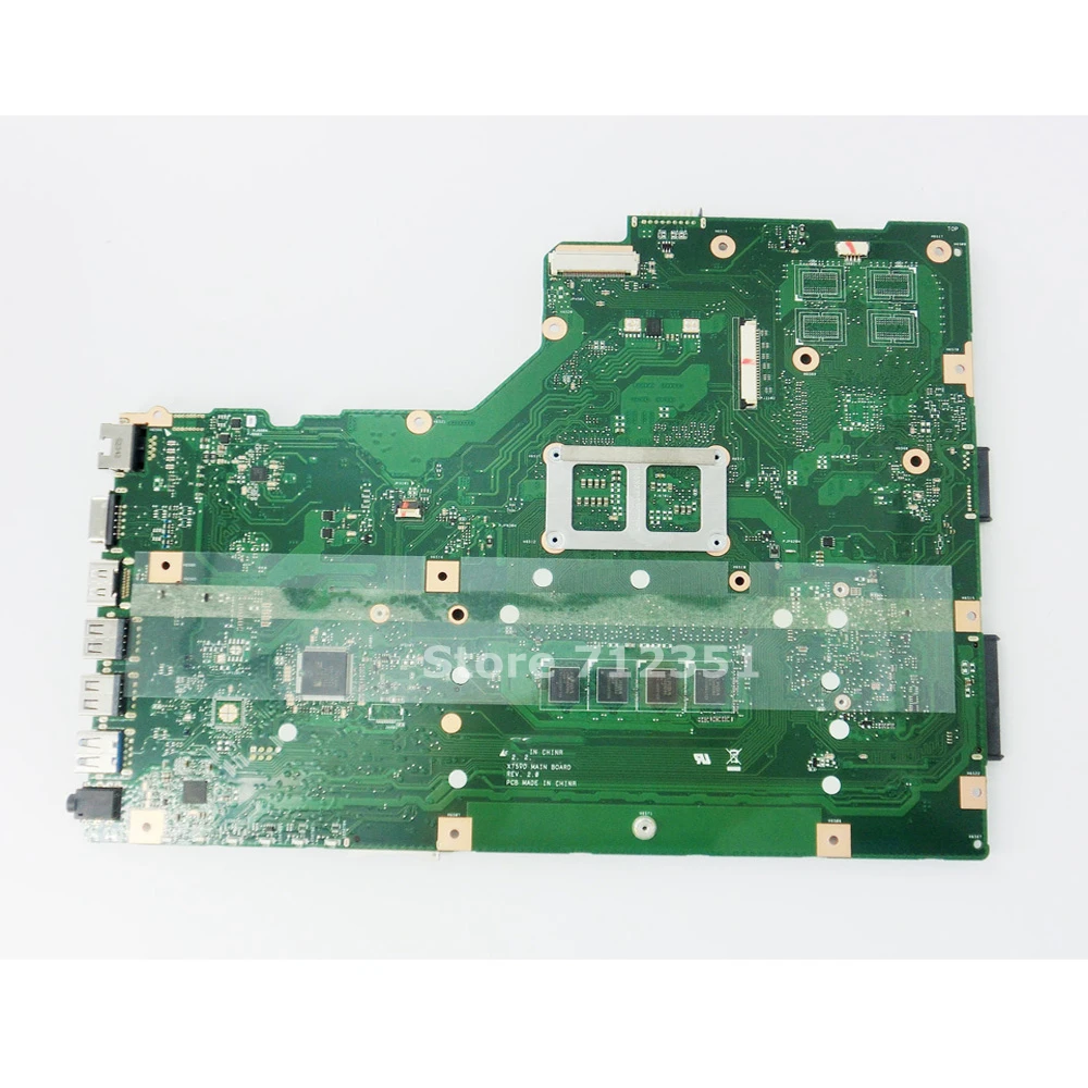 X75A 4 Гб ОЗУ материнская плата HM76 для ASUS X75VD R70V X75V X75VB X75VC материнская плата для ноутбука X75A материнская плата X75A тест материнской платы ОК