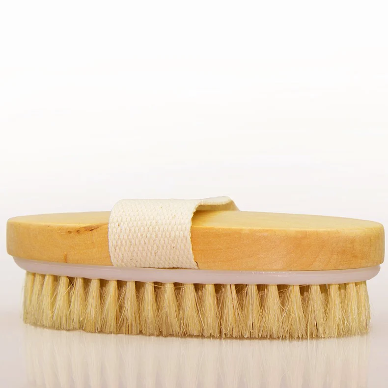 Щетка для тела с сухой кожей щетка из натуральной щетины Soft мешочек ручками Brush SPA