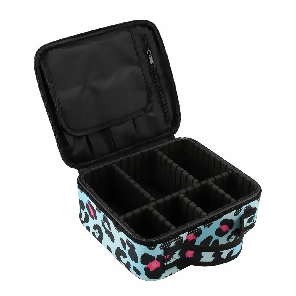 Deanfun макияж Чехол Синий леопардовый узор водостойкая косметическая сумка