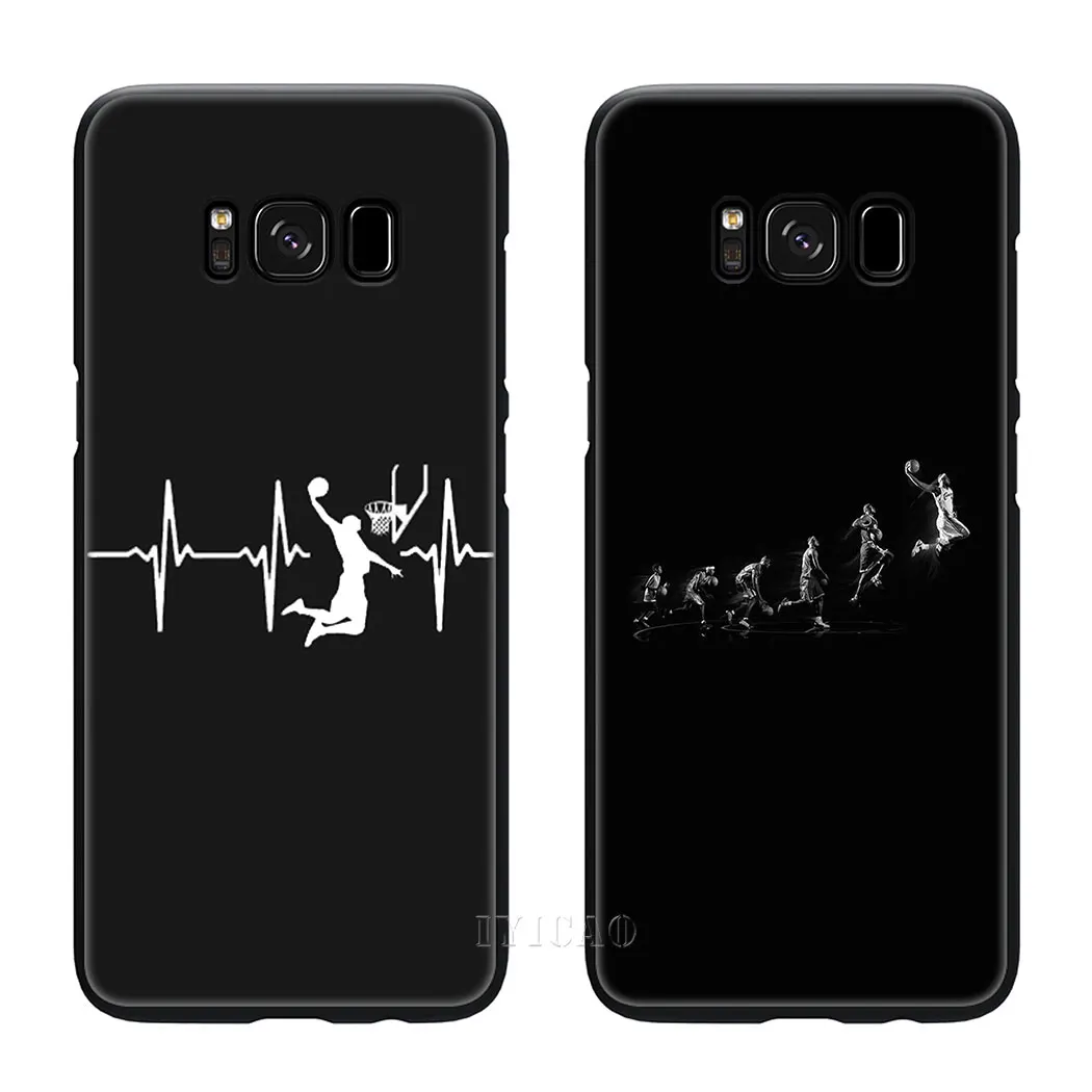IYICAO баскетбольный спортивный Мягкий силиконовый чехол для samsung Galaxy S10 S9 S8 Plus S10e S6 S7