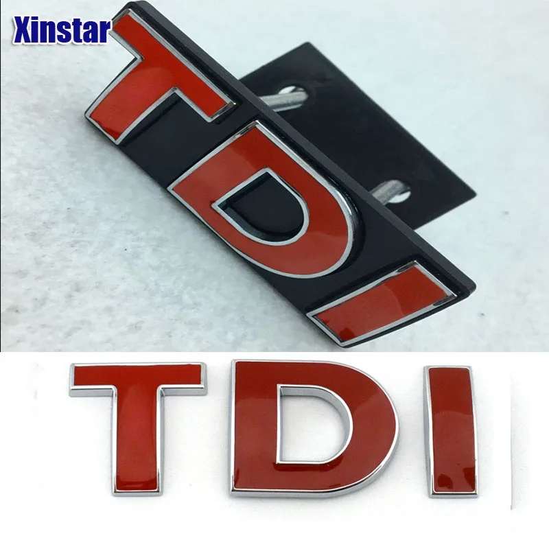 

3D ABS TDI Car rear Stickers for volkswagen golf 6 golf 7 polo GTI Sagitar B6 R36 B7L CC Touran