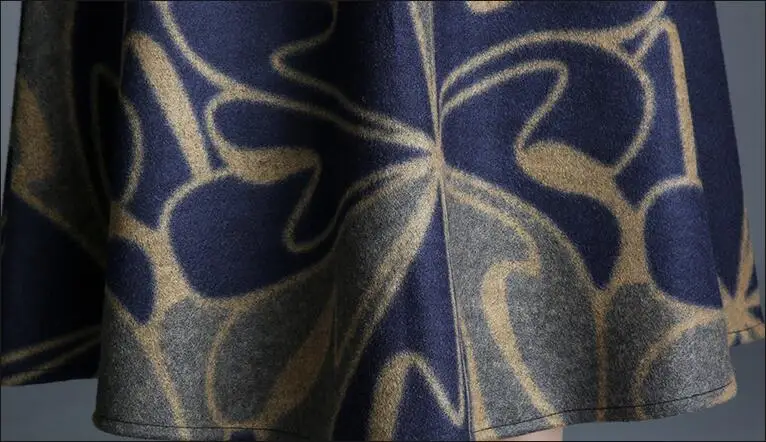 Новинка 2018 года осень и зима модные повседневное толстые цветочные Высокая талия