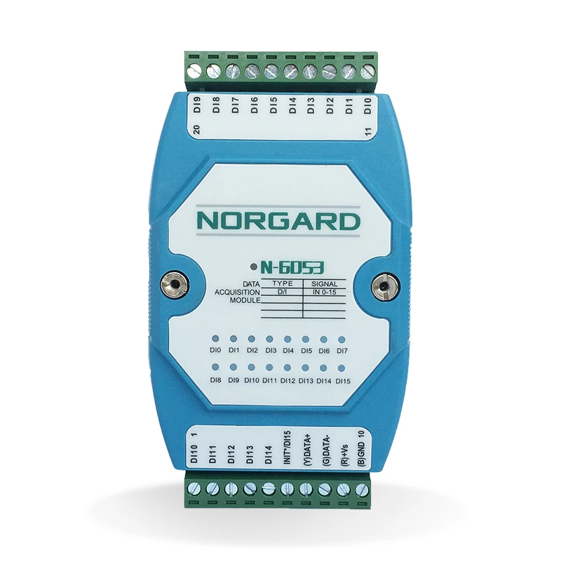 RS485 16 полосный сухой контактный цифровой входной протокол MODBUS RTU|Замыкатели| |