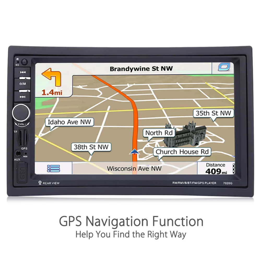 7020G 2 Din авто мультимедийный плеер gps навигация 7 ''HD Сенсорный экран MP3 MP5 аудио