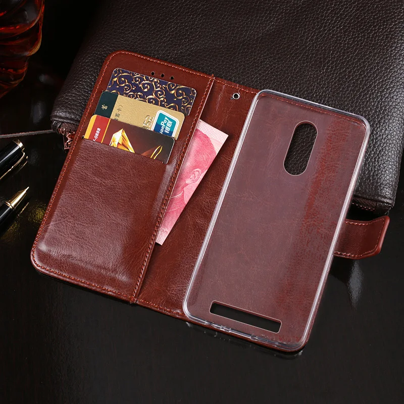 iTien Luxury Premium Leather Protect Cover Case For Micromax Q3551 Q4101 Q4202 Q4260 TPU Silicone Shell Wallet Etui Skin | Мобильные