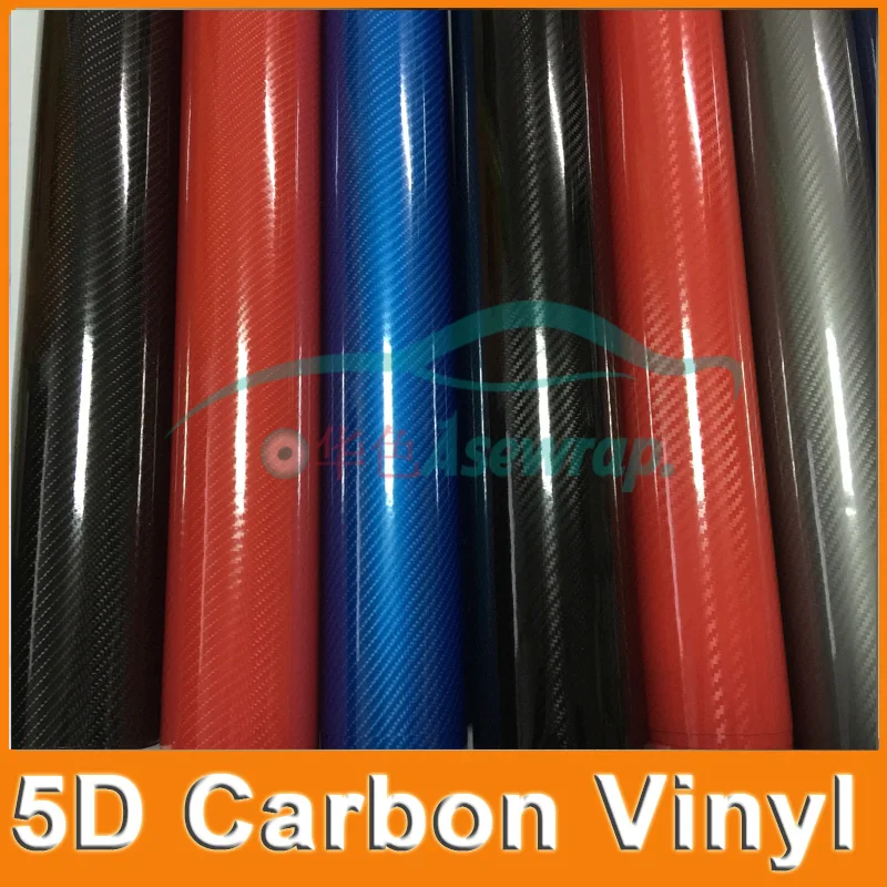 

Super quality Ultra Gloss 5D Carbon Fiber Vinyl Wrap 4D Texture Super Glossy 5D Carbon Film With Size: 10/20/30/40/50/60x152cm