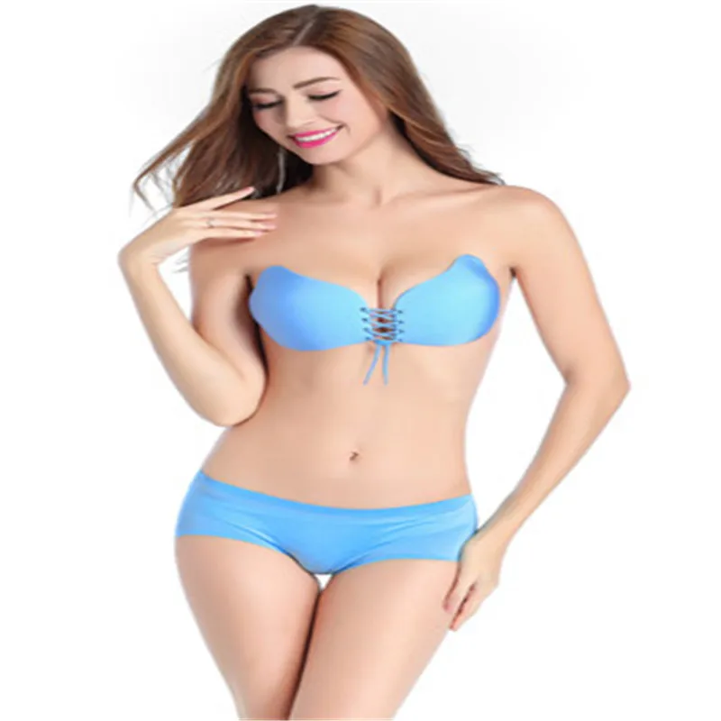 ABCD cup/Magic Wing Strapless Bra Silicone Push-up Strapless Backless Self-adhesive Sticky Invisible Bra