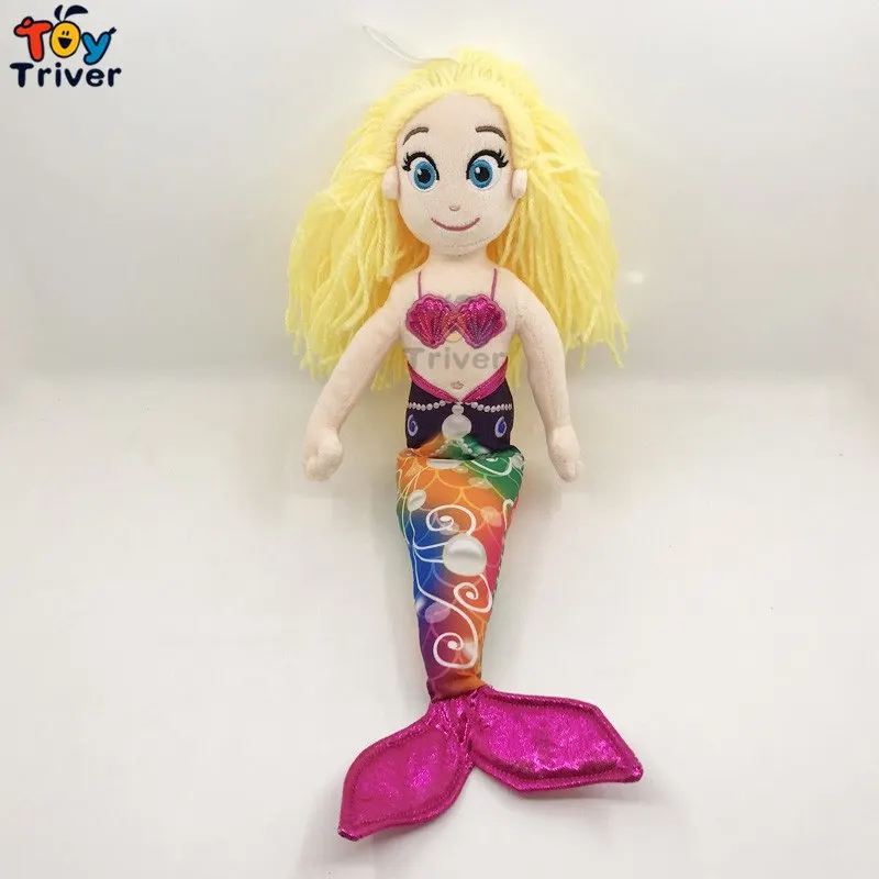 Kawaii маленькая русалочка плюшевая игрушка мягкий океан животное кукла подвески