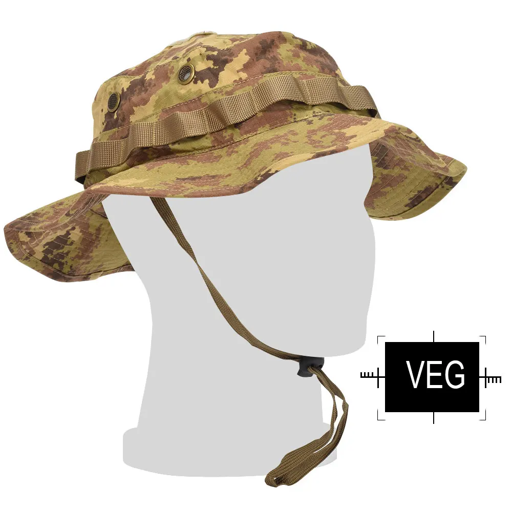 Emersongear тактический страйкбол Снайпер камуфляж Boonie шапки непальская Кепка военные мужские американские военные аксессуары для пешего туризма - Цвет: VEG