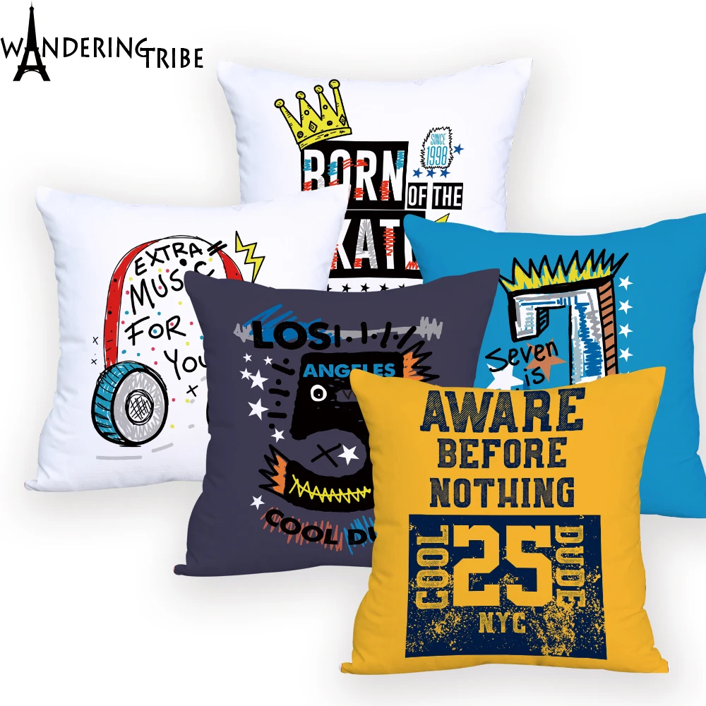 Скандинавский стиль домашний декор подушки дизайнерские Чехол для с буквами
