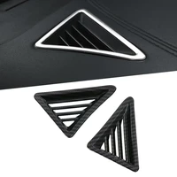 auto accessories for toyota alphard vellfire ah30 2016 2019 carbon fiber abs dashboard air conditioner outlet vent cover trim