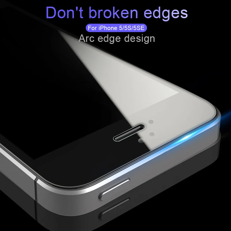 Защитная пленка HUKU на весь экран для iPhone 5 s закаленное стекло 5C искусственное