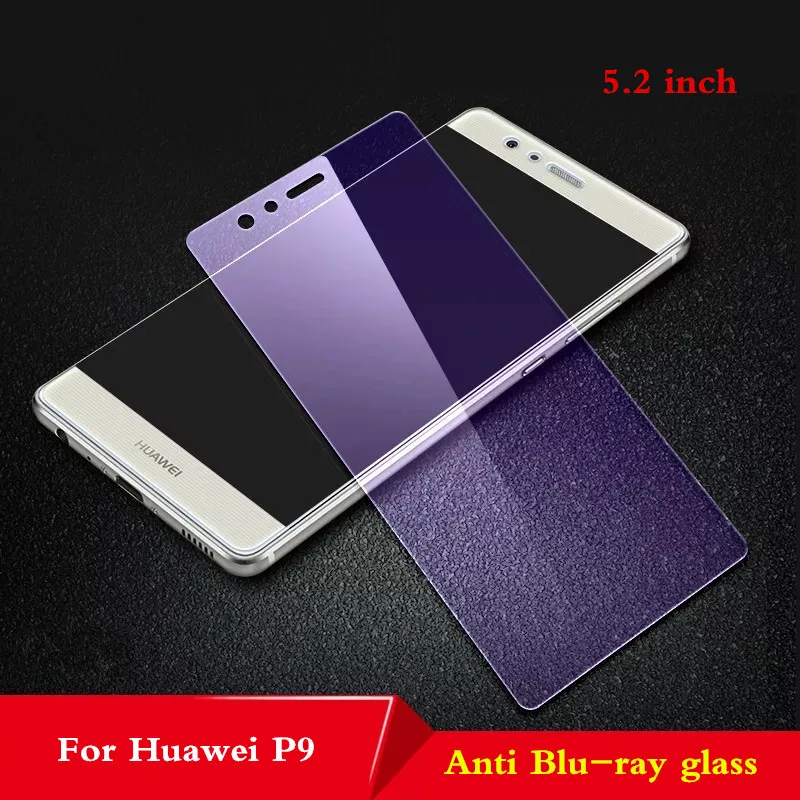 9H закаленное стекло для huawei P10 Plus P9 Plus полное закаленное стекло Защита экрана для huawei P9 P10 plus стеклянная защитная пленка - Цвет: P9  Anti Blu-ray
