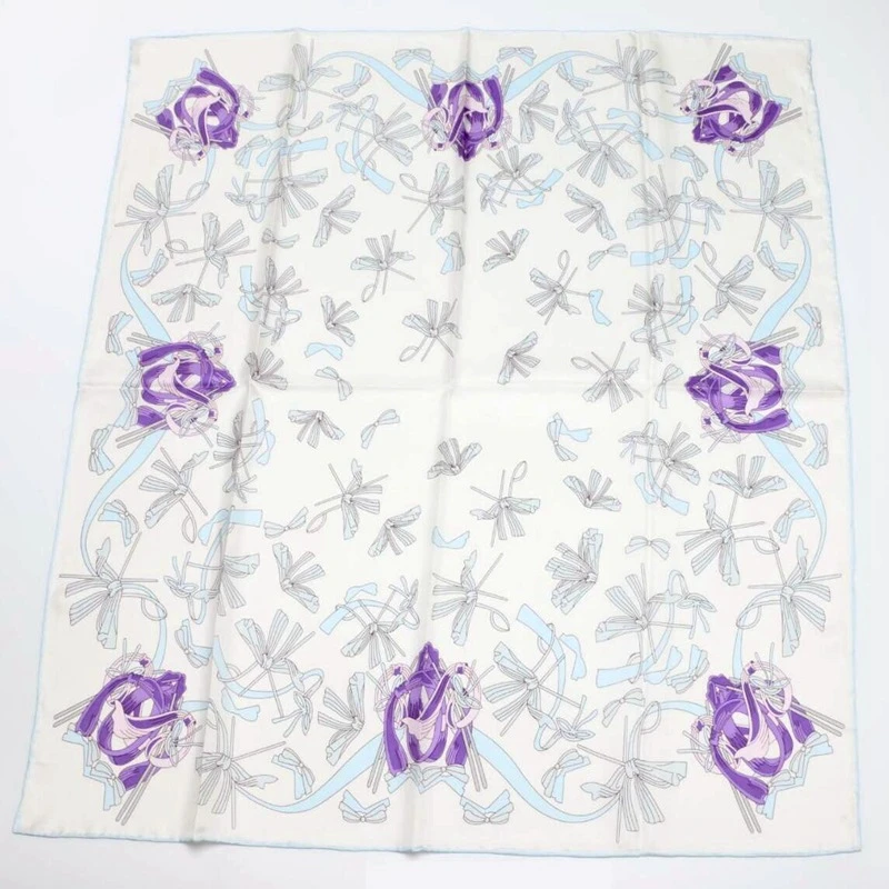 

Fashion Printed Square Silk Scarf Women 90 100% Silk Twill Scarf Luxury Hand Rolled Silk Scarves & Wraps Shawl Bandana Hijab