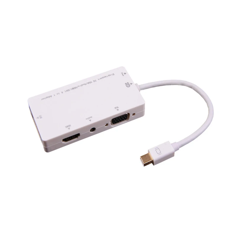 4 в 1 Mini Display Port to VGA/HDMI/DVI/Audio с адаптером Micro USB для Apple iMac/ноутбука Microsoft Sufacepro 2 3 4| |