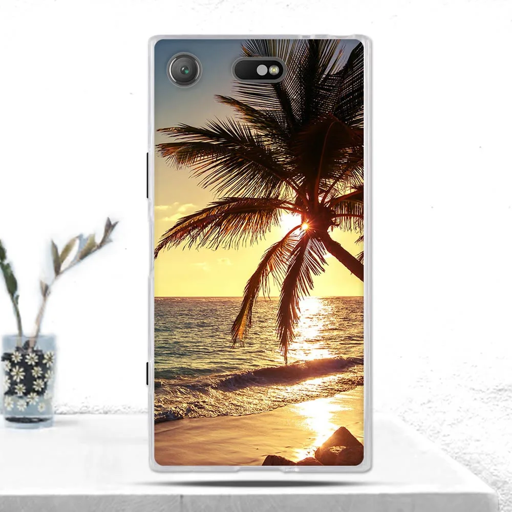 Чехол из ТПУ для Sony Xperia XZ1 компактный чехол мягкий силиконовый роскошный с