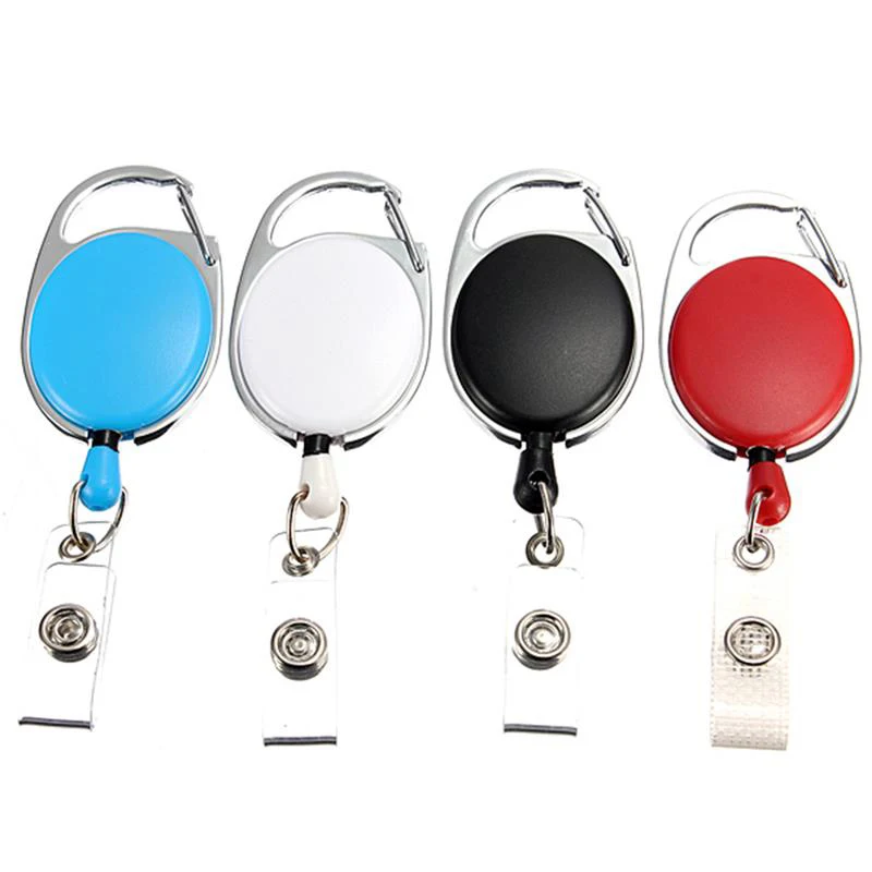 Recoil Reel Belt Clip Stretchable Key Ring Retractable Pull Keychain Lanyard ID Badge Holder Name Tag Card | Украшения и