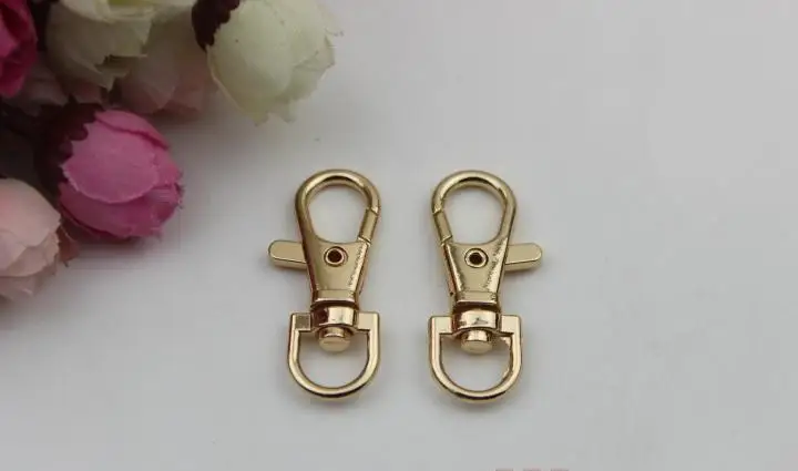 (100 PCS/lot) 4 color DIY bag spring link latch key chain lobster clasp hardware accessories | Багаж и сумки