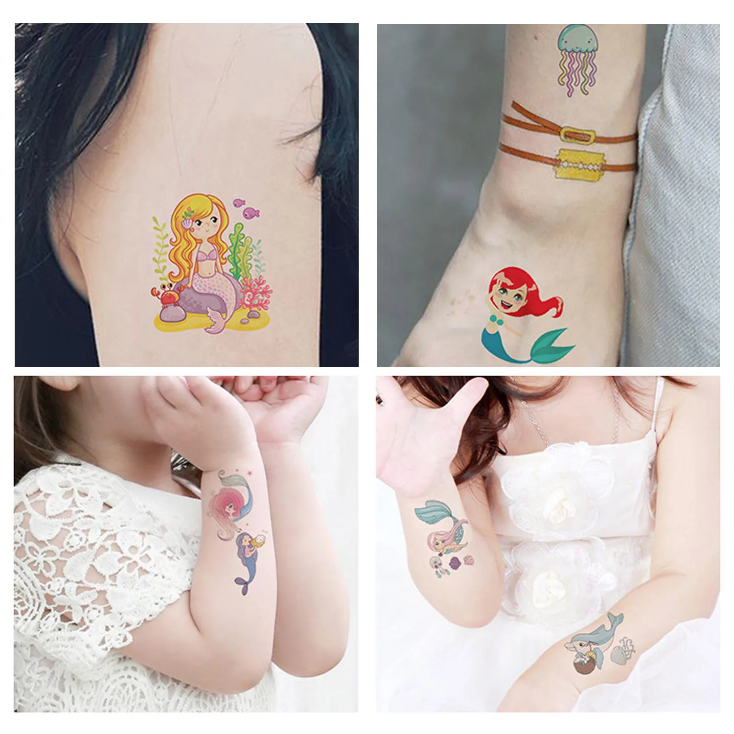 10 шт. изящное яркое платье в стиле Русалочки с Съемный Водонепроницаемый