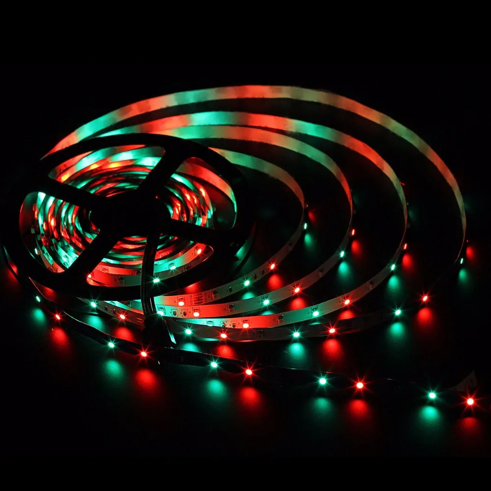 Комплект светодиодных лент Dream RGB SMD 3528 5 м 300 светодиодный s DC 12 В гибкий Сказочный светильник с ИК-пультом дистанционного управления 24 Вт адаптер питания