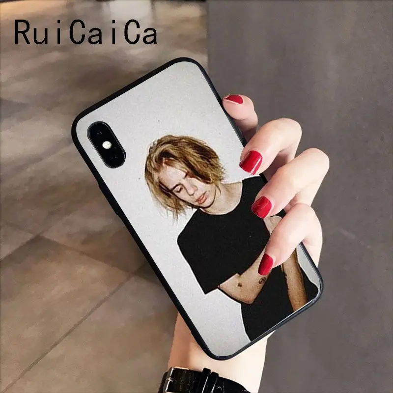 RuiCaiCa Россия рэппер Фараон мягкий черный чехол для телефона iPhone 8 7 6 6S 6plus X XS MAX 5 5S SE