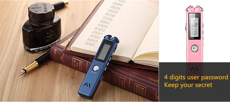 Yescool A20 8 16 32 Гб Профессиональный Качественный Мини цифровой диктофон MP3 HIFI loseless музыкальный плеер черный розовый на выбор
