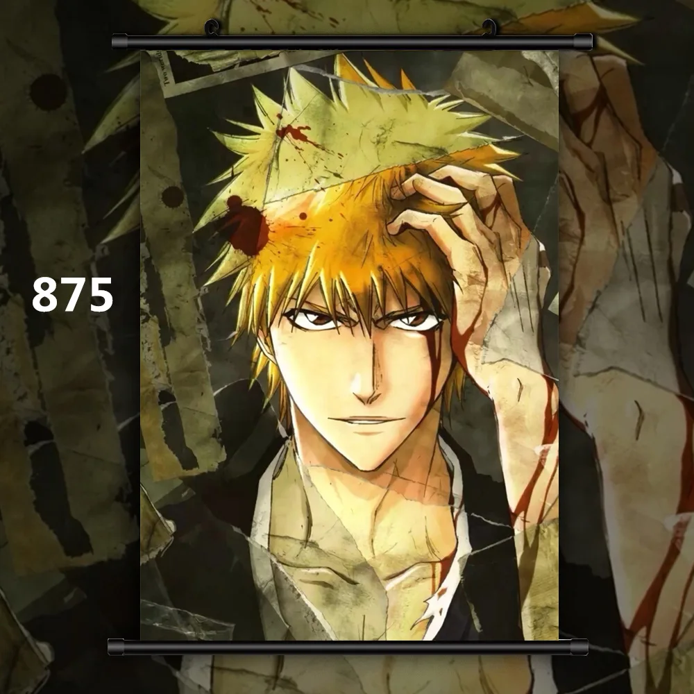 875 Bleach Kurosaki ichigo Аниме Манга настенный плакат свиток D - Цвет: 875