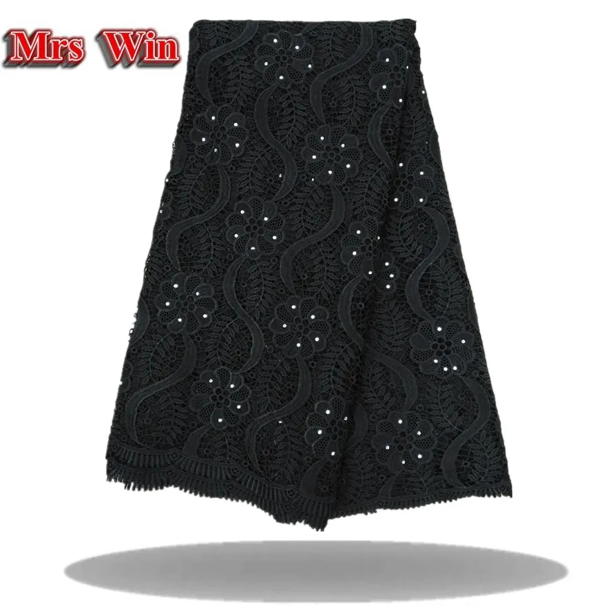 The latest African red wedding lace fabric of 2018 includes French high quality with water drill | Дом и сад