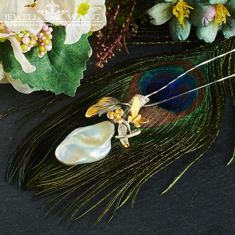 Ювелирное ожерелье с пресноводным жемчугом в стиле барокко подарок