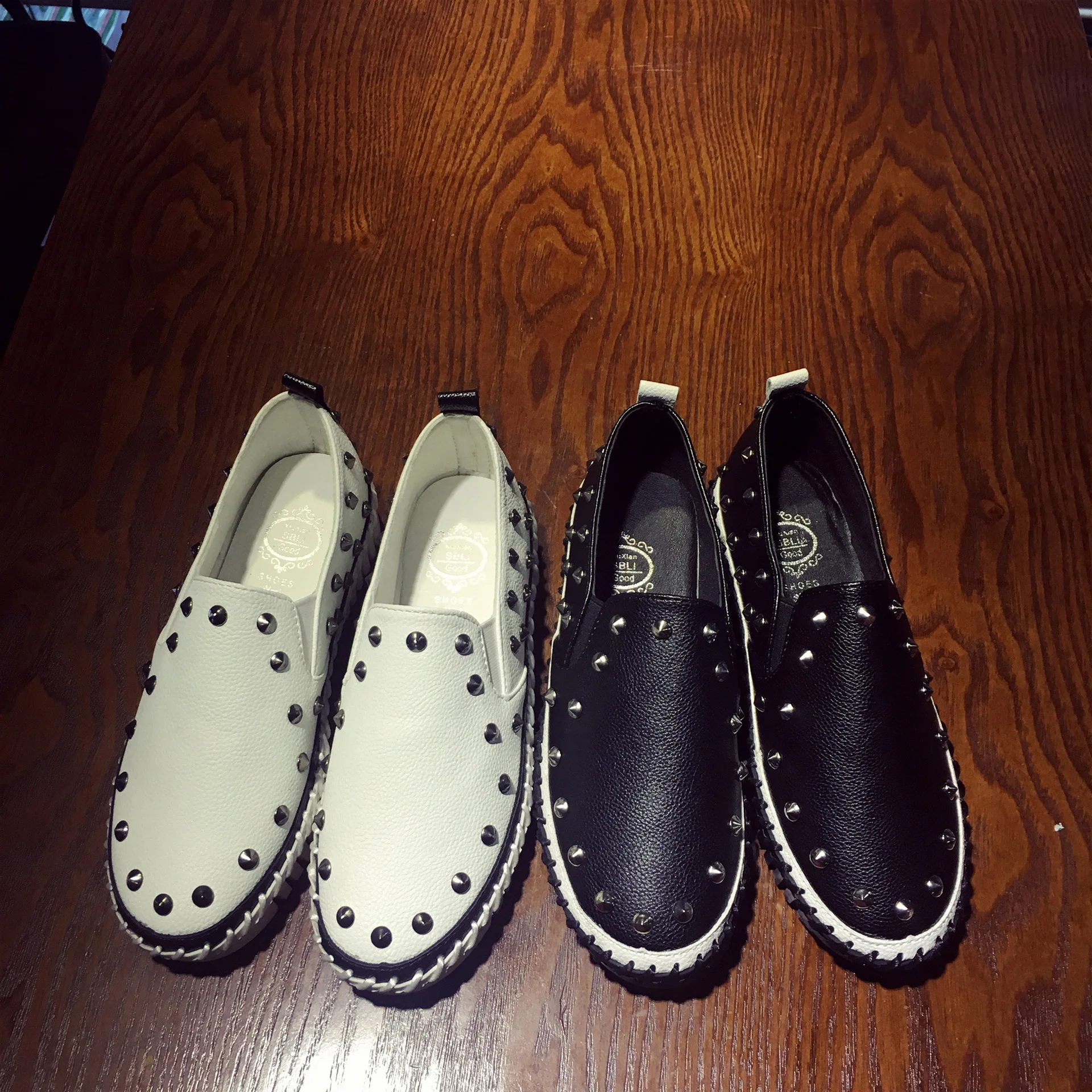 2016 новый летний мода свободного покроя кроссовки женщины из натуральной кожи