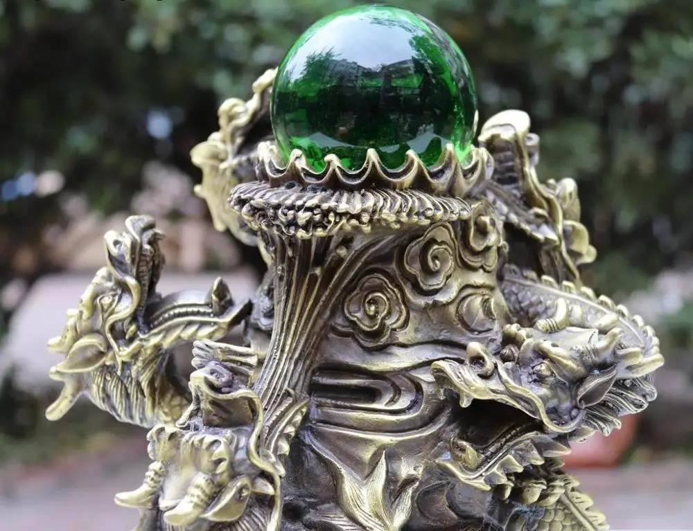 Китай (материк) собрать корпус из латуни Медь Feng Shui пять богатство игры драконов