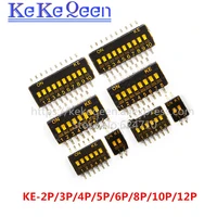 smd dial code switch 1 27mm feet pitch coding switch black 1 27 ic type patch thin ke 2p 3p 4p 5p 6p 8p 10p