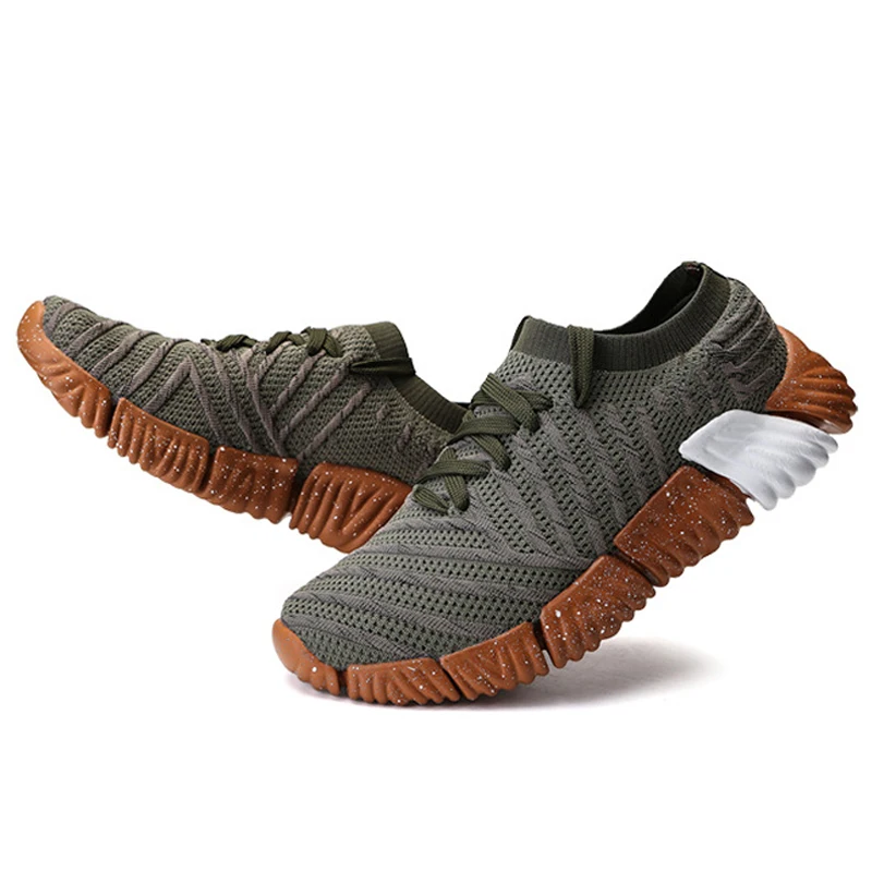 Дорога трек Для мужчин повседневная обувь кроссовки s Лето Lace-up Mesh дышащая легкая