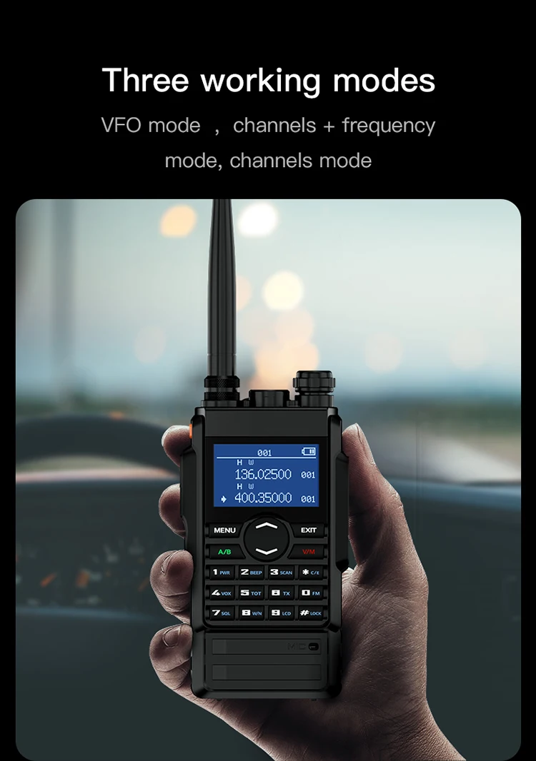 Zastone M7 Двухдиапазонная 5 Вт рация 136-174 400-480 МГц 250 каналов 2600 мАч батарея hf трансивер ham радио