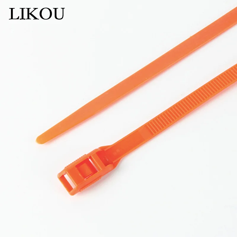 Разноцветные нейлоновые кабельные стяжки LIKOU Naughty castle 8x350 мм 100 шт. пластиковые на