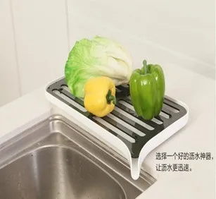 Двухслойная кухонная дренажная стойка на полку кухонного шкафа чаша чашка блюдо