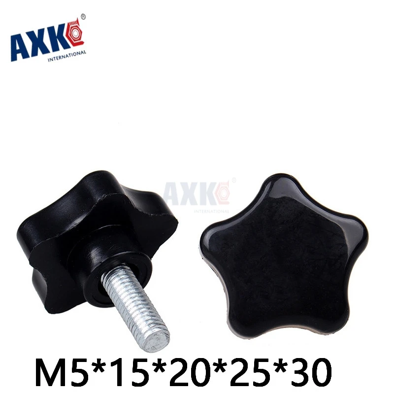 Axk 10 шт. M5 * 15*20*25*30 звезда/ручка/ручной регулирующий винт/бакелитовый Звездный Тип