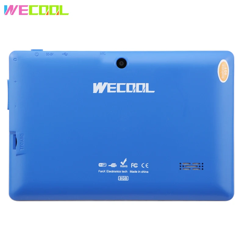 7 дюймов Оригинальный WeCool Q88 дешевый Детский планшетный ПК 1024x600 HD разрешение 2500