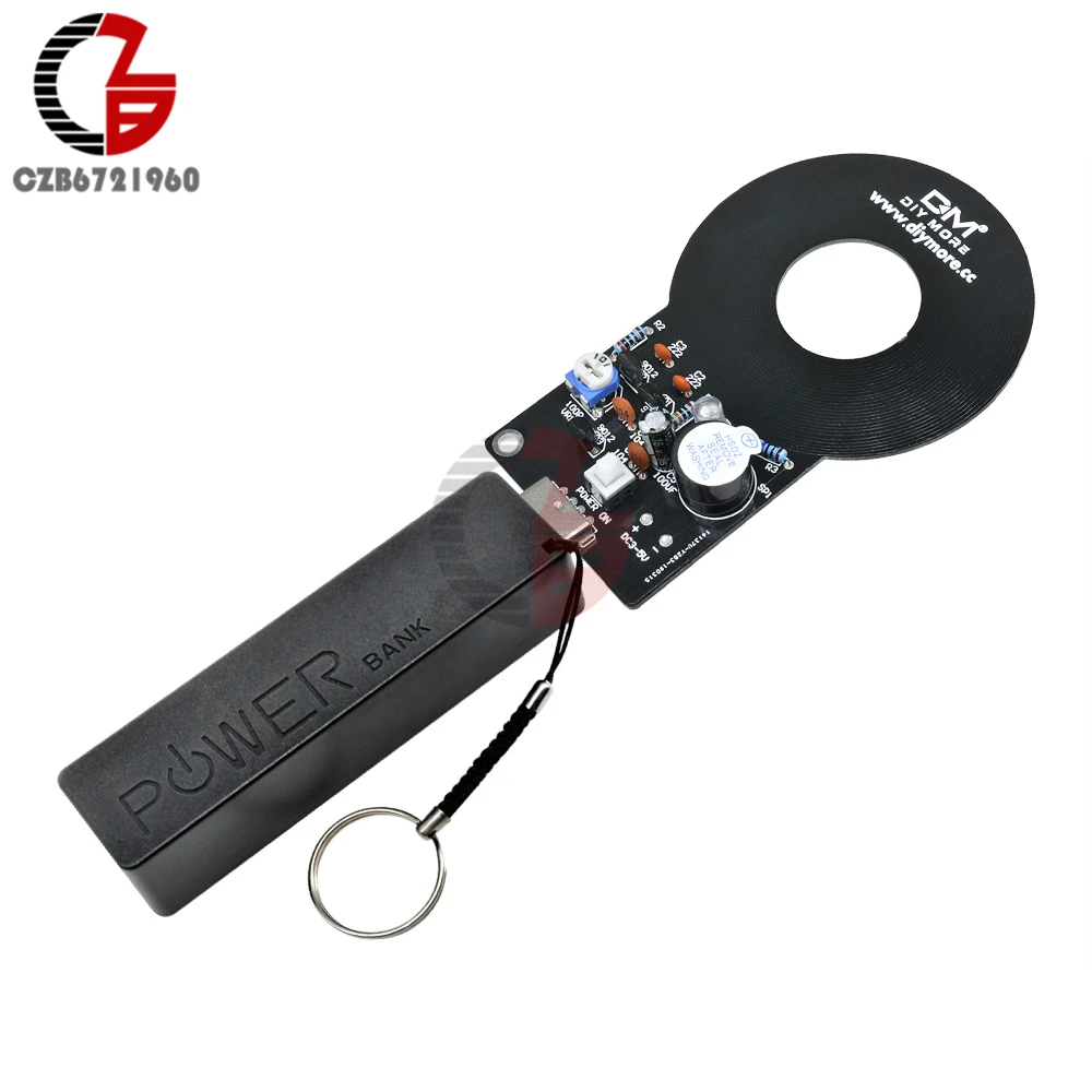 Металлический детектор+ 18650 USB внешний аккумулятор чехол DIY комплекты DC 3 V-5 V металлический тестер сенсорная плата с 18650 зарядным модулем аккумулятора